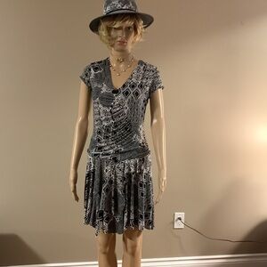 Nicole Benisti Black and White Dress, xsmall